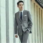하프클럽 - 대한민국 메가쇼핑 지이크파렌하이트 지이크파렌하이트 울노멀 싱글 투버튼 그레이정장세트 UJ2462 (UJ24