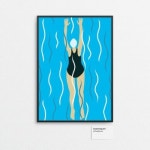 하프클럽 - 대한민국 메가쇼핑 [선데이] 스위밍걸 A3 포스터