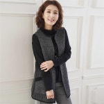 하프클럽 - 대한민국 메가쇼핑 J3921 빅골지 융기모 사선포켓 롱베스트/엄마선물