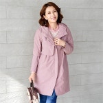 하프클럽 - 대한민국 메가쇼핑 J3937 싱글커버 소매절개라인 반후드 자켓/엄마옷