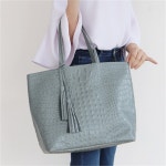 하프클럽 - 대한민국 메가쇼핑 크로크 레더 쇼퍼백 [4color/소가죽]