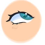 Eye cyan like the dreamy clouds🎧🌙 - ibisPaint