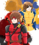 Deadpool Wolverine X Sengoku Basara - ibisPaint
