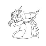 Coloring Page Dragon 3 - ibisPaint
