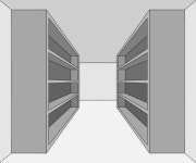 棚がある部屋（モノクロ） - ibisPaint