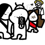 인절미와 지저스, 오스카, 아미고, 주인장 - ibisPaint