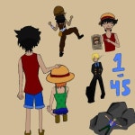 one piece eps 1-45 - ibisPaint