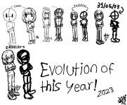 2023 human evolution art! - ibisPaint 2023  human evolution art! - ibisPaint
