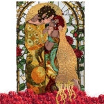 A kiss and a gaze full of love… - ibisPaint