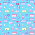 y2k theme wallpaper pixel - ibisPaint