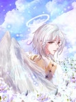 백합 화이트 엔젤 - White Angel - ibisPaint
