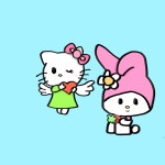 Hello Kitty and Melody - ibisPaint