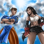 Chun-Li vs. Tifa Lockhart - ibisPaint
