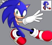 GANONDORK123s Sonic Render (re-upload) - ibisPaint