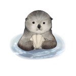 IBM2806 sea otter baby - ibisPaint