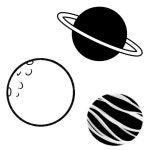 IBM4968 Planets doodle stamps - ibisPaint