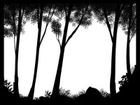 IBM4615 Forest Silhouette 08 - ibisPaint