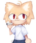 Neco arc smoking a blunt - ibisPaint