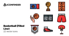 Basketball (Filled Line) icons by Andi Nur Abdillah     Basketball (Filled Line) icons by Andi Nur Abdillah