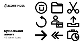 Symbols and arrows icons by Vector Portal     Symbols and arrows icons by Vector Portal