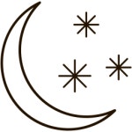 Moon Icon - Download in Line Style