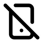 Free No mobile Icon of Line style - Available in SVG, PNG, EPS, AI & Icon fonts