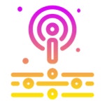 Radio Podcast Icon - Download in Gradient Style