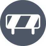 Road blocker Icon - Download in Glyph Style