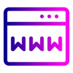 Www Icon - Download in Line Style