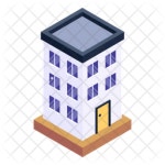 Apartments Icon - Download in Isometric Style