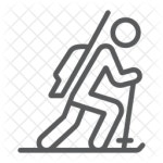 Biathlon Icon of Line style - Available in SVG, PNG, EPS, AI & Icon fonts