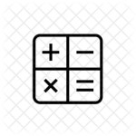 Calculator Icon - Download in Line Style