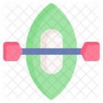 Canoe Icon - Download in Flat Style