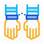 Catch Thief Icon - Download in Colored Outline Style