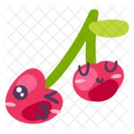 Cherry Icon - Download in Sticker Style