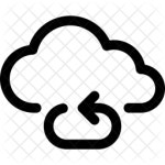 Cloud Icon - Download in Line Style