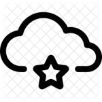 Cloud Icon - Download in Line Style