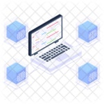 Connected System Icon - Download in Isometric Style