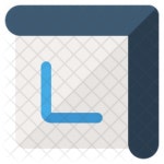 Crop Icon of Flat style - Available in SVG, PNG, EPS, AI & Icon fonts