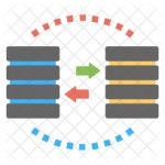 Data Migration Icon - Download in Flat Style