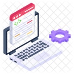 Data Programming Icon - Download in Isometric Style