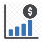 Financial Growth Icon - Download in Dualtone Style