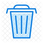 Garbage Icon - Download in Colored Outline Style