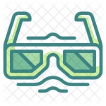 Glasses Icon - Download in Dualtone Style