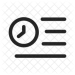 History Icon - Download in Line Style