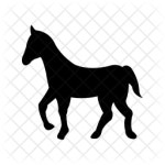 Horse Icon - Download in Glyph Style