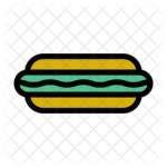 Free Hotdogs Icon of Colored Outline style - Available in SVG, PNG, EPS, AI & Icon fonts