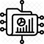 Investment Folder Icon - Download in Line Style