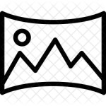 Panorama Icon - Download in Line Style
