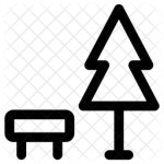 Park Icon of Line style - Available in SVG, PNG, EPS, AI & Icon fonts